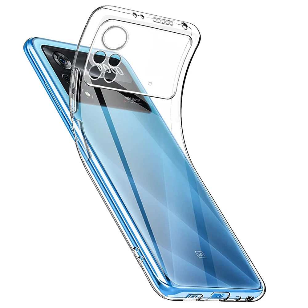 Ultra thin Transparent Clear TPU Case For POCO X4 Pro 5G Back Cover Silicon soft case For Xiaomi