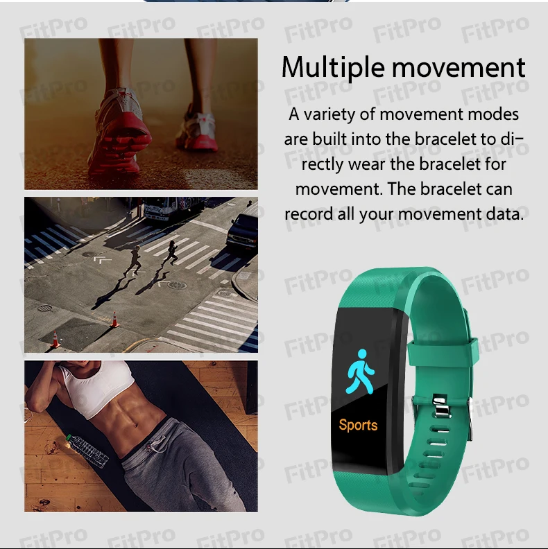 115T Smart Fitness Bracelet Women Smart Watch Men Body Temperature Detection Sport For Xiaomi IPhone Android Fitness Wristband