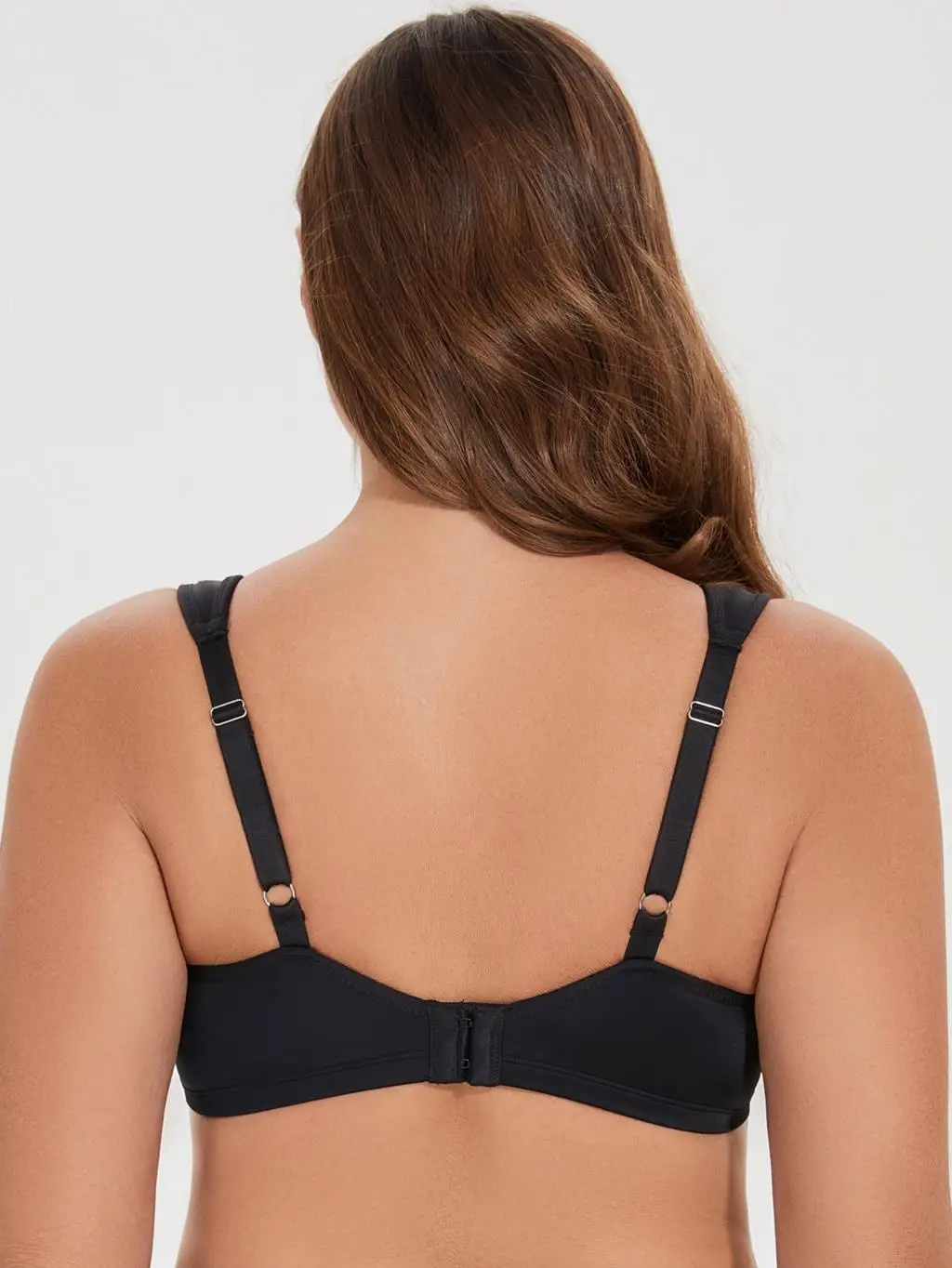 MELENECA Women's Minimizer Seamless Unlined Comfortable Plus Size Underwire Bra 2