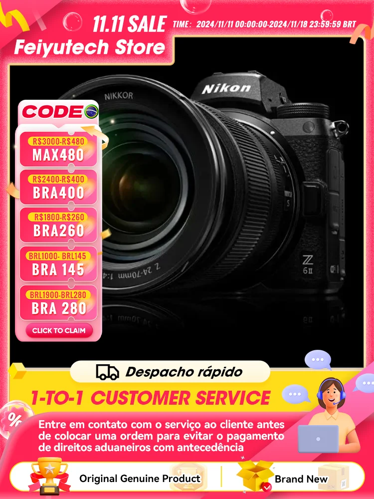 Nikon Z6 II FX-Format Mirrorless Camera Digital Camera With NIKKOR Z 24-70mm Compact Professional Photography Z 6II Z6II