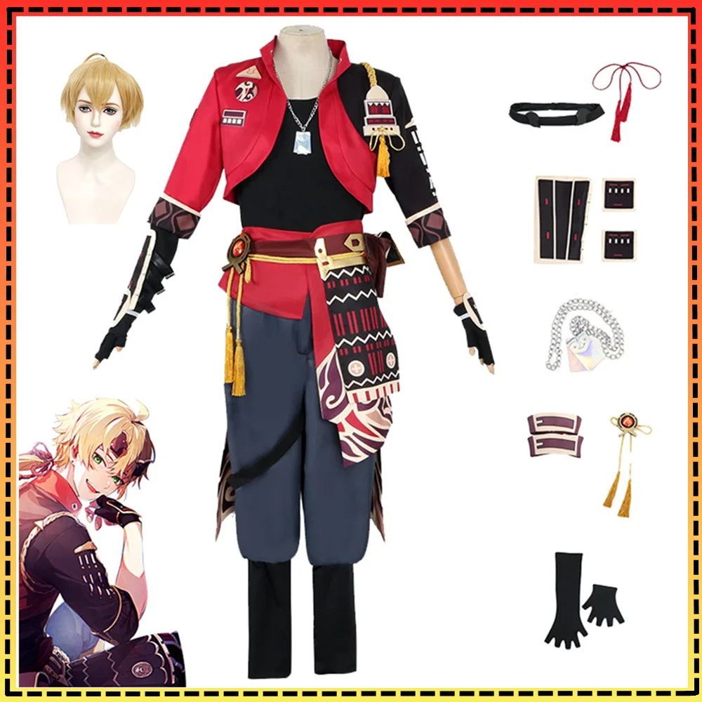 Gioco Genshin Impact Thoma Costume Cosplay Thoma Cosplay Genshin Femminile Maschio Anime Vestiti Costumi Di Halloween Per Le Donne Uomo