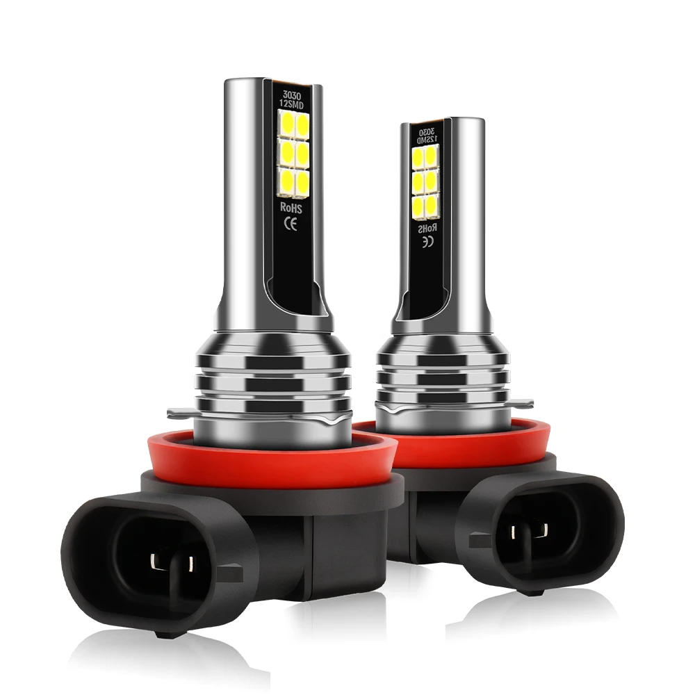 Bright H7 Led Light Blubs High Lumens 1:1 Size Turbo Auto Fog Lamps for Land Rover Discovery 2009-2013 2014 2015