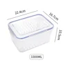 Refrigerator Preservation Storage Box Drain Basket Storage Containers Sealed Box Vegetable And Fruit Drain Box Organizer 4