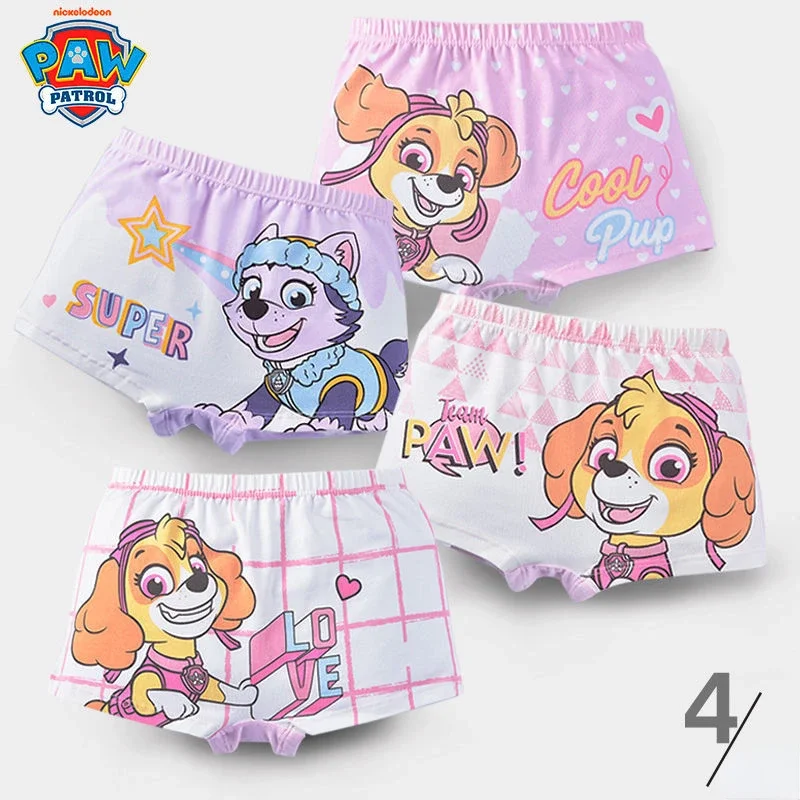 Paw Patrol Girls Cartoon Briefs Underwear Printing Panties Kids