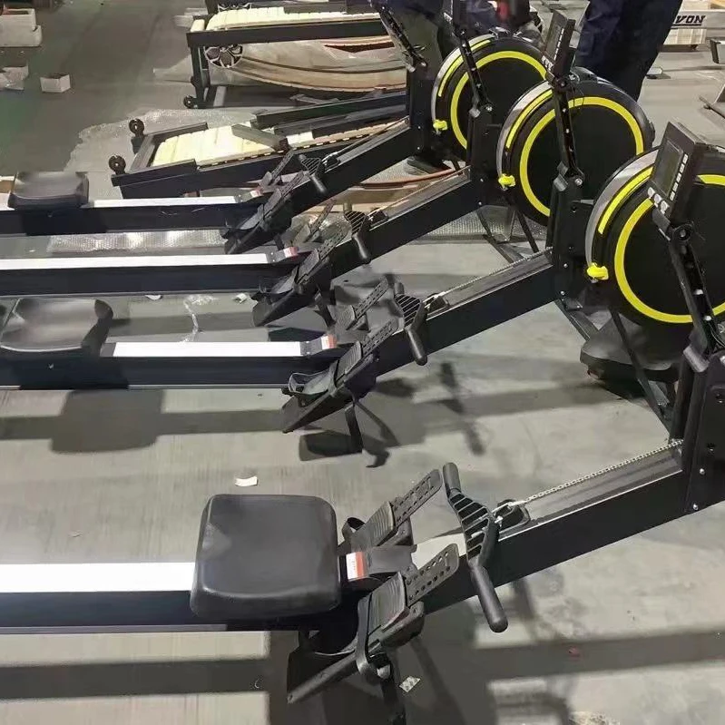 TOPTONS Super March High Quality Aticol Adjustable Black Foldable Magnetic Resistance Rowing Machine