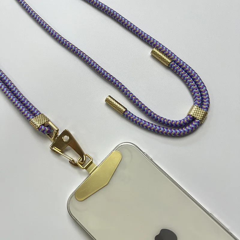 phone suspension rope anti loss rope adjustable and extendable nylon cloth detachable suspension rope Mobile phone lanyard 6