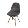 Soft Black Velvet Chair Cover Swan Dining Room Chair Cover Solid Color Home Suitable Seat Covers Slipcovers 6