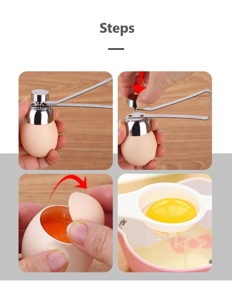 Egg Opener Stainless Steel Shell