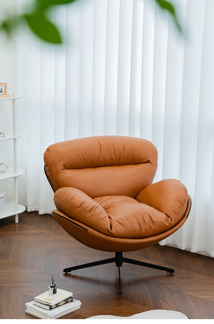 

Swivel single sofa home living room light luxury lazy chair backrest lounge chair side chair