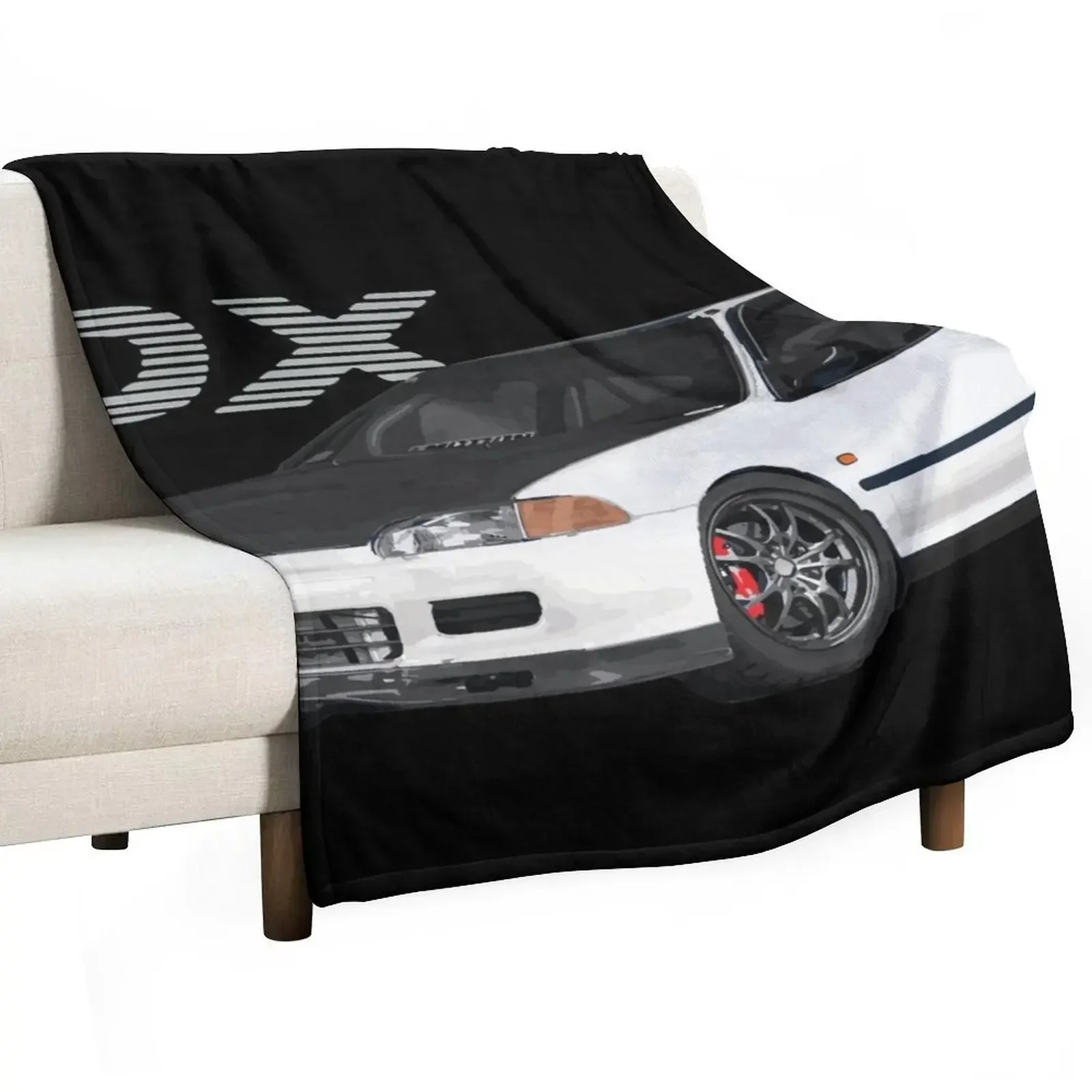 

EG hatch B16 DOHC VTEC Throw Blanket Travel Warm Plaid Shaggy Blankets