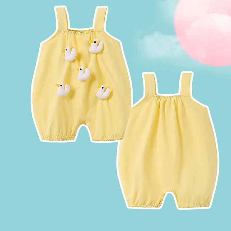 

Baby Clothes Bodysuit Cotton Sling Jumpsuit Romper Print Kawaii Dinosaur Newborn Boy Girl Onesie Cute Toddler Playsuit Kid Baby