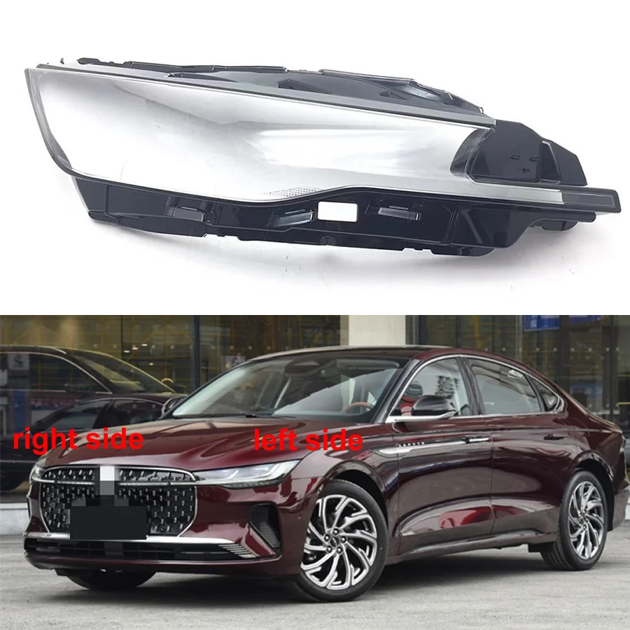 

Чехол для передней фары для Lincoln Z 2022, прозрачный чехол для передней фары, сменный оригинальный абажур из оргстекла, X