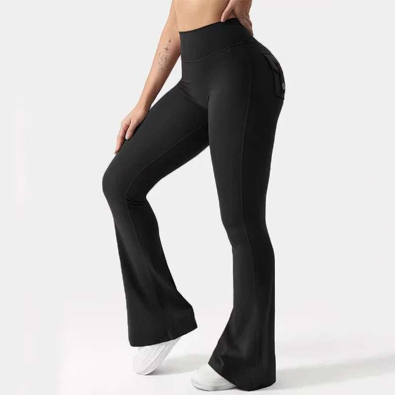 Sports Leggings Sports Pants Yoga Pants Women Bell-bottoms Yoga Flare Leggings Plus Size High Waist Workout Fitness Gym Sports Dance