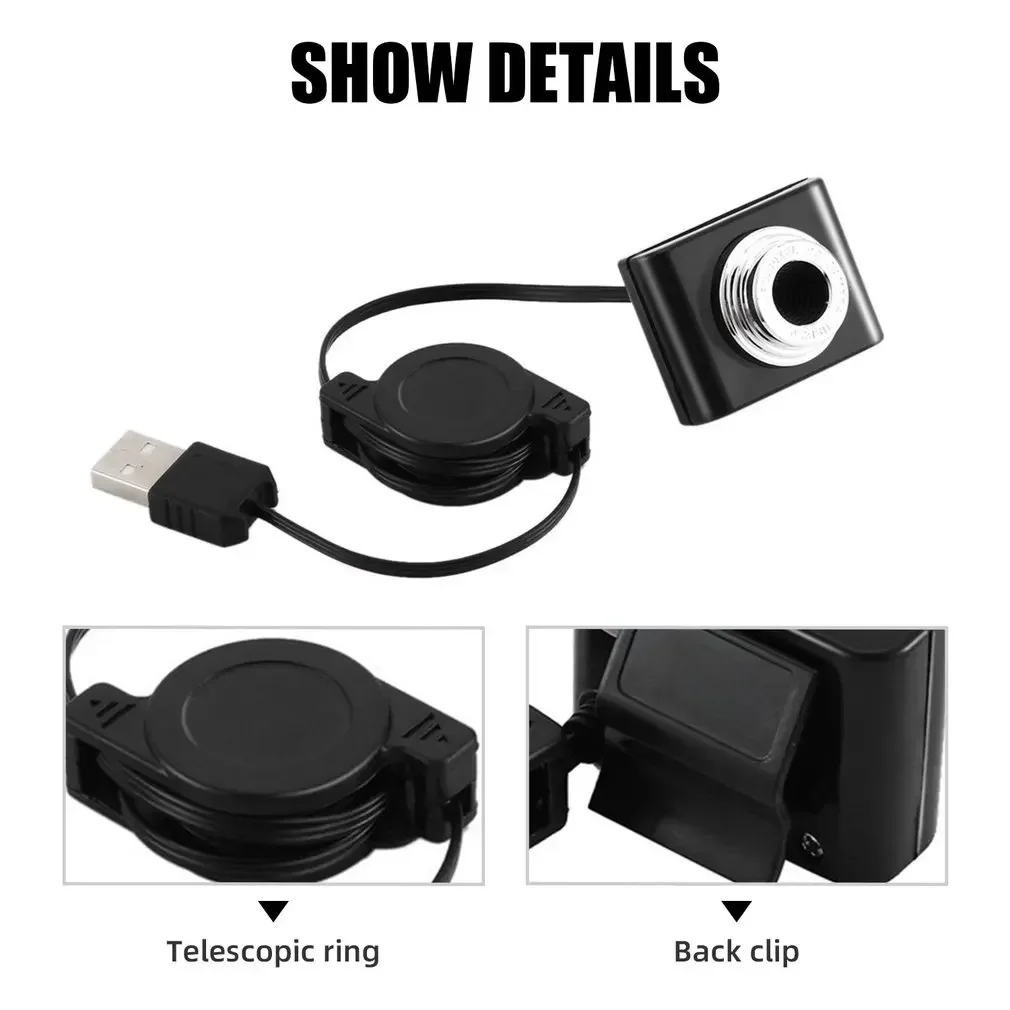 

2024 New Mini USB Convenient Computer Accessory Webcam High Definition Multifunctional Computer Web Cameras Desktop Lapatop