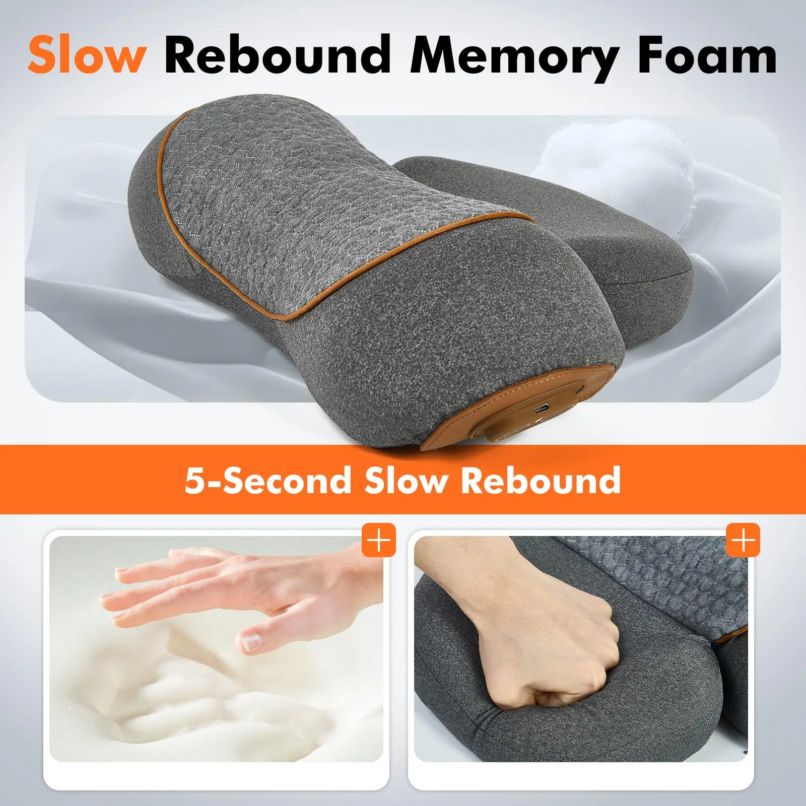 Electric Neck Massager With Heating And Vibration For Cervical Pain_voghion.com