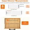 8 Pack Drawer Dividers 5" High, 13.5-22" Adjustable Clothes Organizers, Expandable Dresser Separators in Bedroom 2