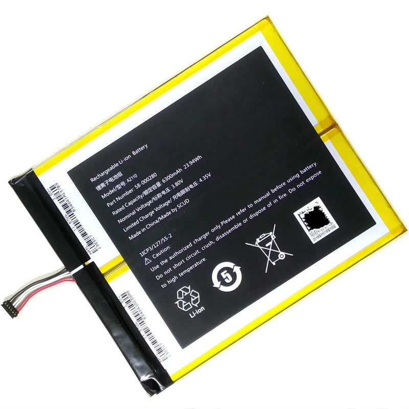 Westrock 58000280 A2110 Battery 6300mah For Amazon Kindle Fire Hd 10.1
