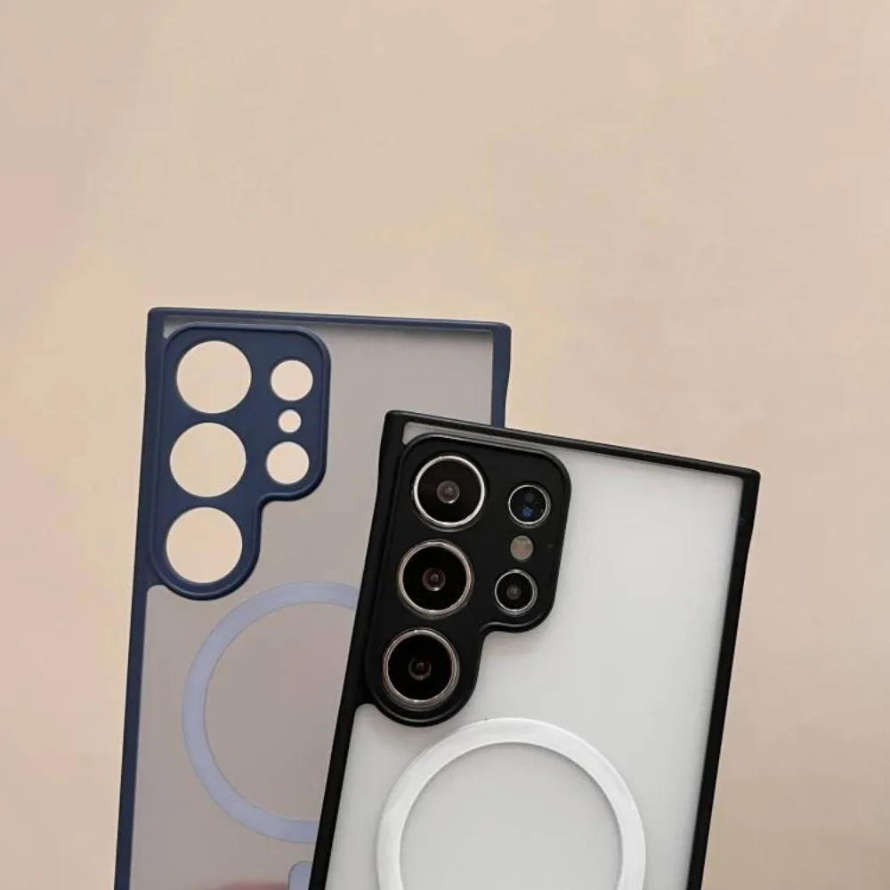 Transparent Slim Magnetic Protective Back Cover Case