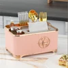 Home Desktop Tissue Box Multifunction Napkin Storage Boxes Living Room Remote Control Organizer Luxury Coffee Table Paper Holder 4