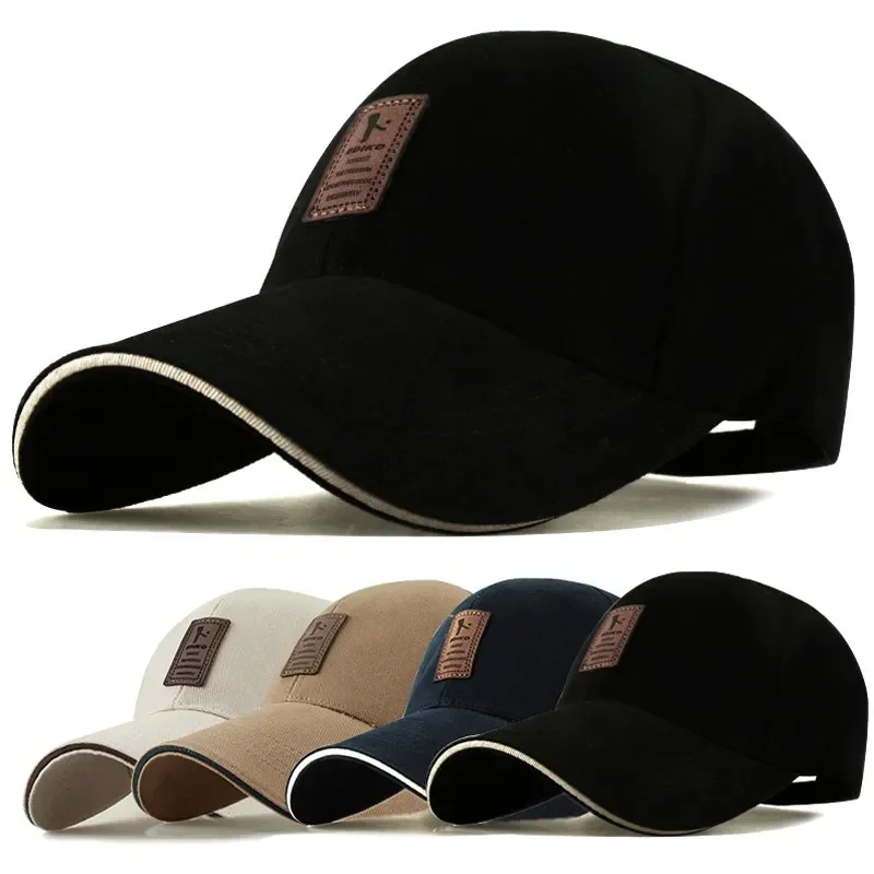 Baseball Cap Women Men Summer Structured Adjustable Snapback Sunhat Outdoor Sports Hip Hop Solid Cotton