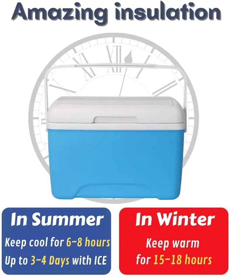 Portable Thermos Box and Camping Cooler for Beer Drinks Fresh Beverage or Fruit Insulated Box for Cola Can Beer Bottle Chiller