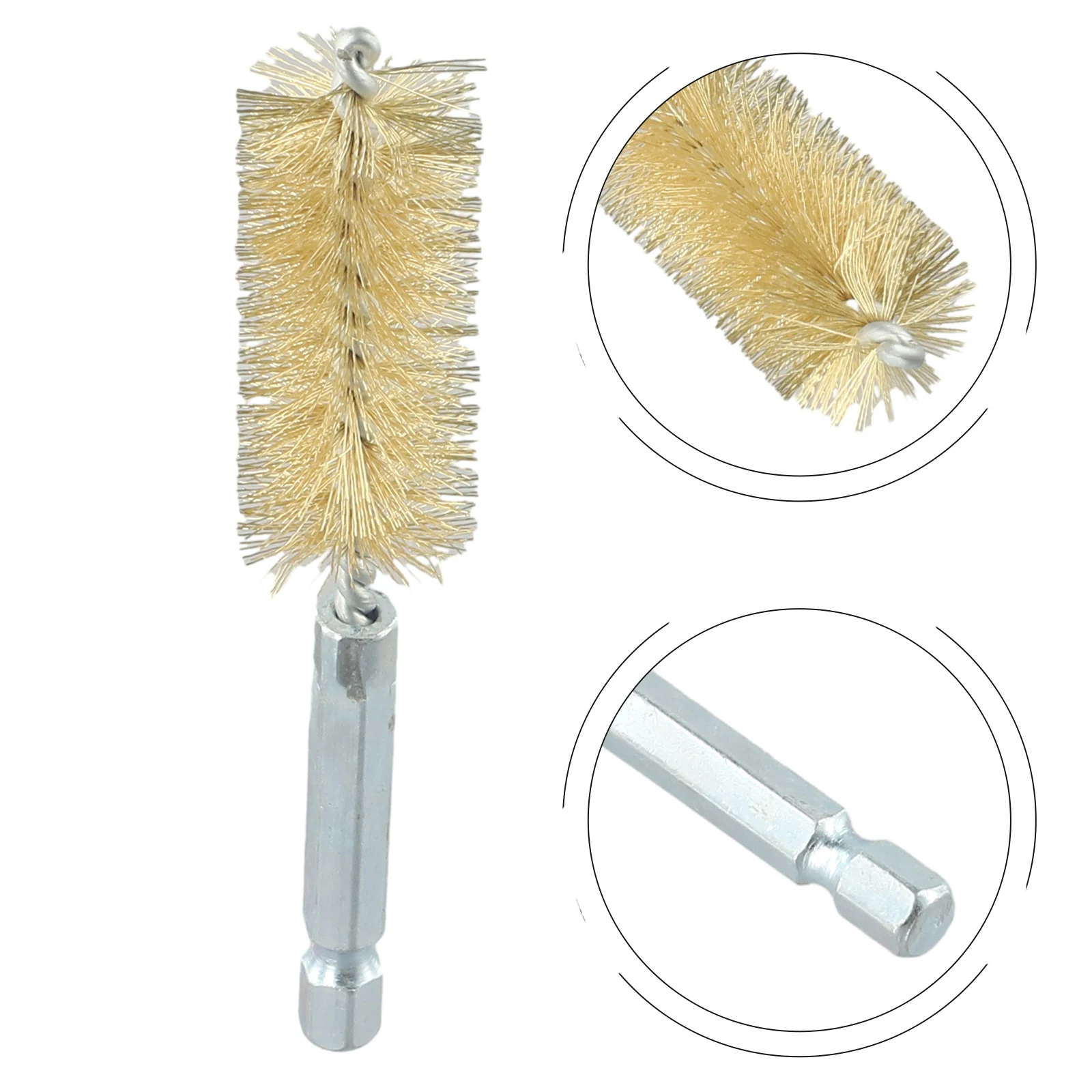 Description Picture 3 of itemWire Tube Machinery Cleaning Brush Paint Remover Rust Cleaner Metal Handle Chimney Washing Polishing Tools 8/10/12/15/17/19mm