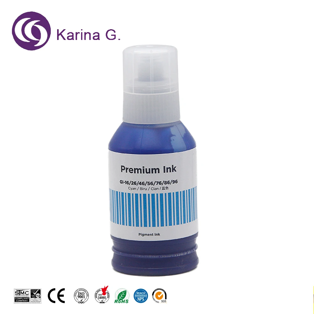 GI56 GI 56 GI-56 Premium Compatible Color Bulk Water Based Bottle Refill Ink For
