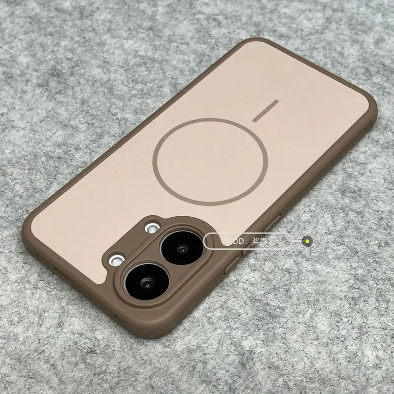 Business-Style Dual-Tone Matte Finish Magnetic Anti-Scratch Bumper Case