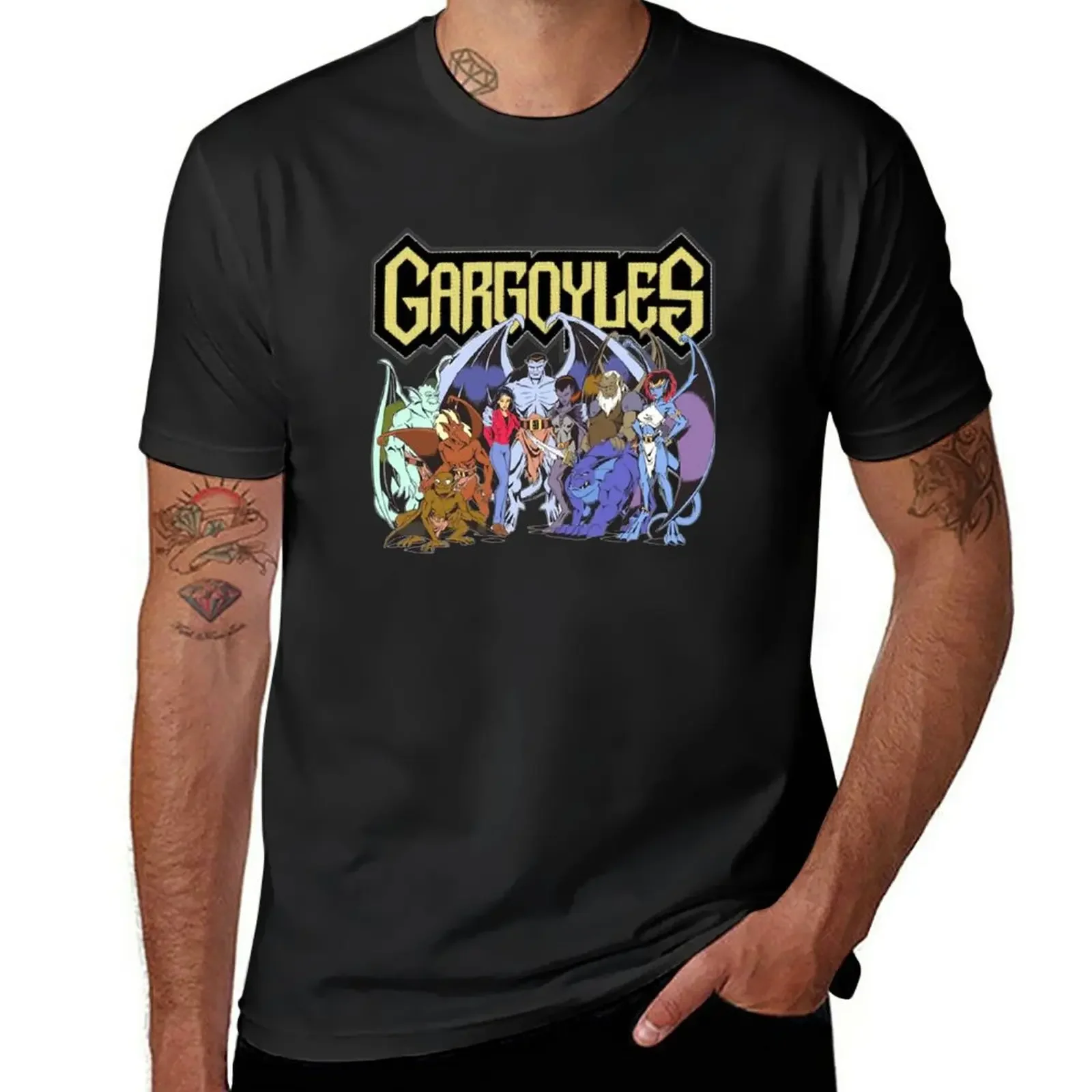 Gargoyles The Origin T-Shirt Customs Plain Mens Clothes