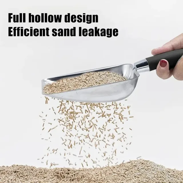 Cat Sand Cleaning For Dog Cat Clean Feces Supplies Cat Litter Shovel Pet Cleanning Tool Pet Products Metal Long Handle Scoop 3