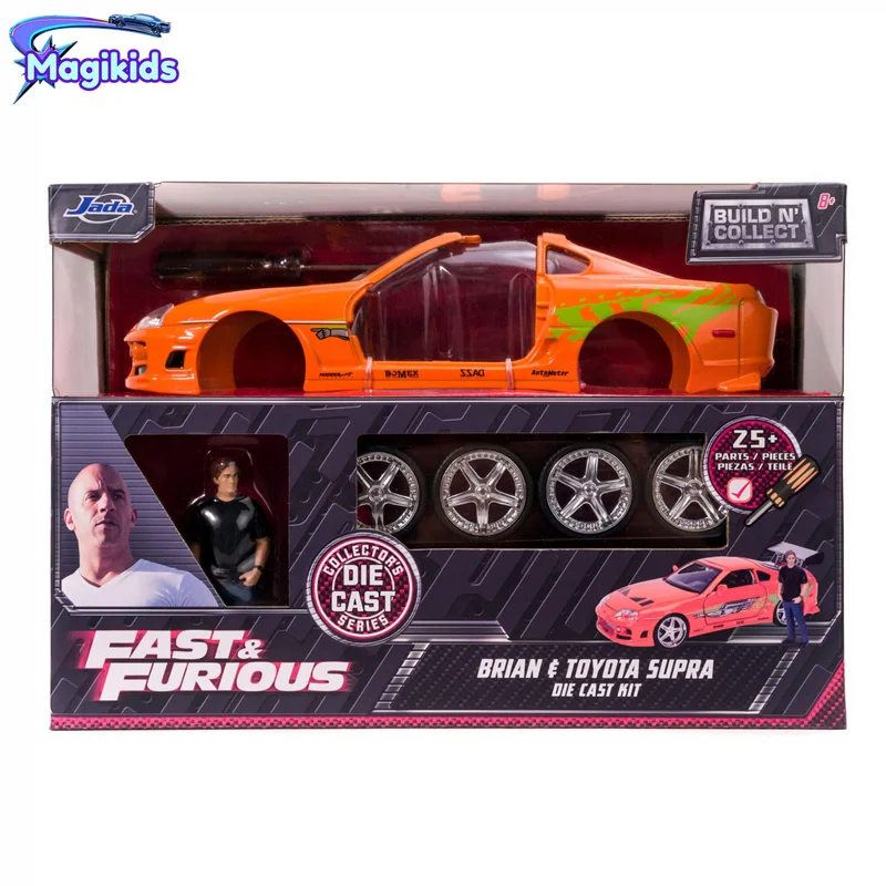 1:24 Brian’s 1995 Toyota Supra Die Cast Kit car toy diecast Metal Children Gift Collection J1