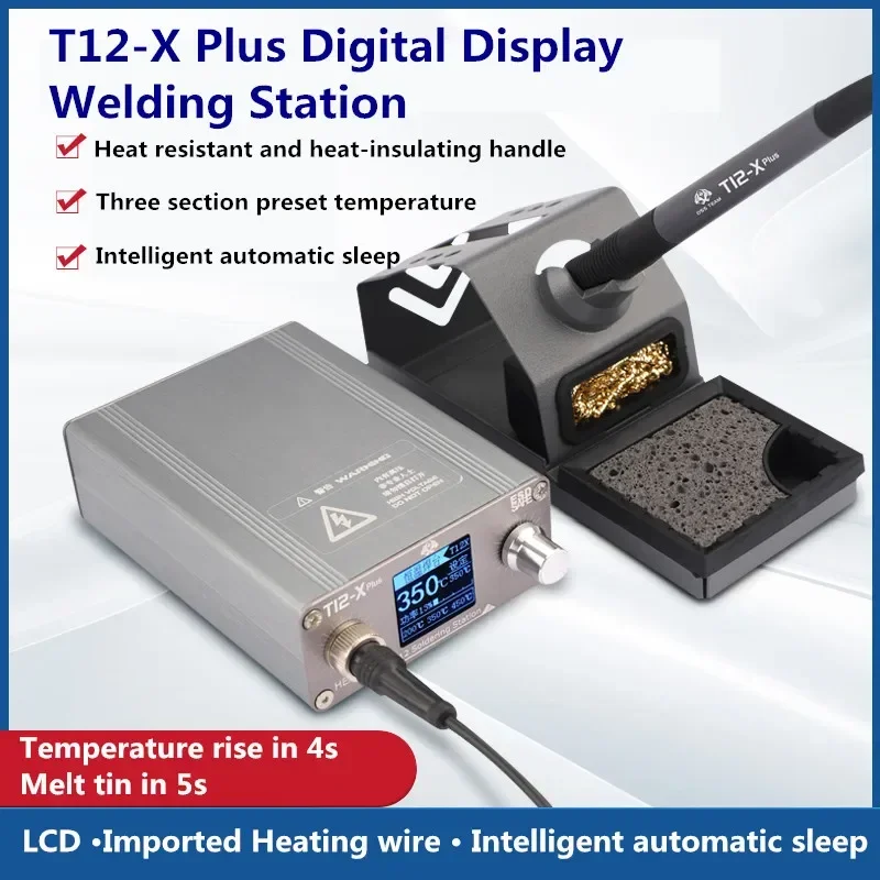 

OSS T12-X Plus Soldering Station T12 Tips Electronic Soldering Iron For BGA PCB Phone Repair Welding Platform Rework Tools