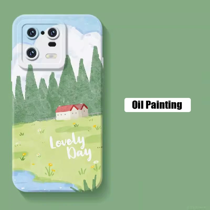 Watercolor Landscape Soft Phone Case Cover