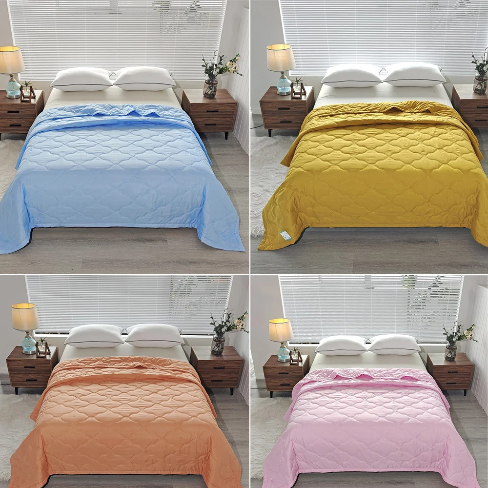 1PC Comforter Cute Washable Printed Summer Quilt Soft Comfortable Thin Blanket/Air-Conditioning Quilt/ Machine Washable  여름이불