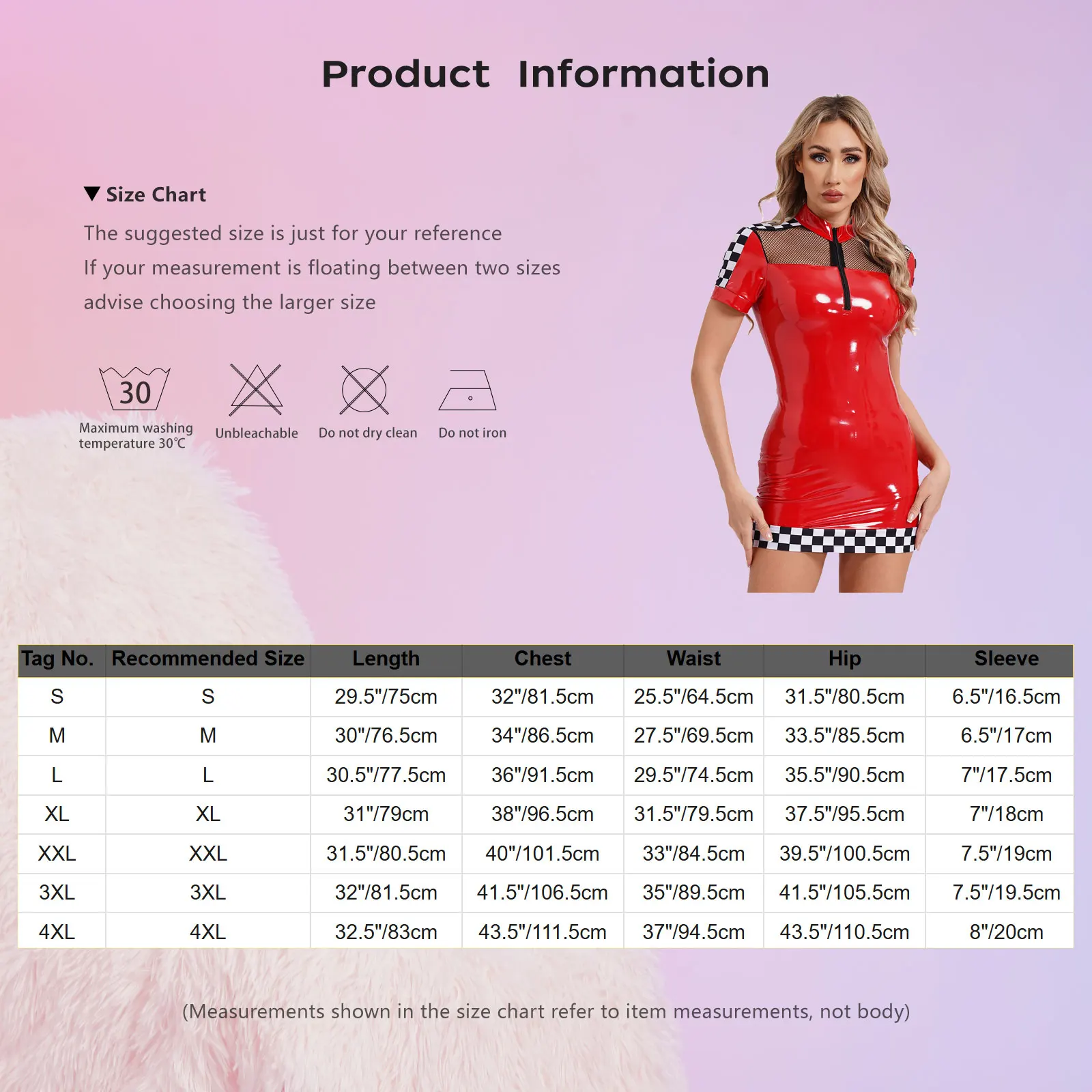 Womens Sexy Racer Driver Mini Dress Wet Look PU Leather Checkerboard Short Sleeve See Through Mesh Bodycon Dress for Party Club 6