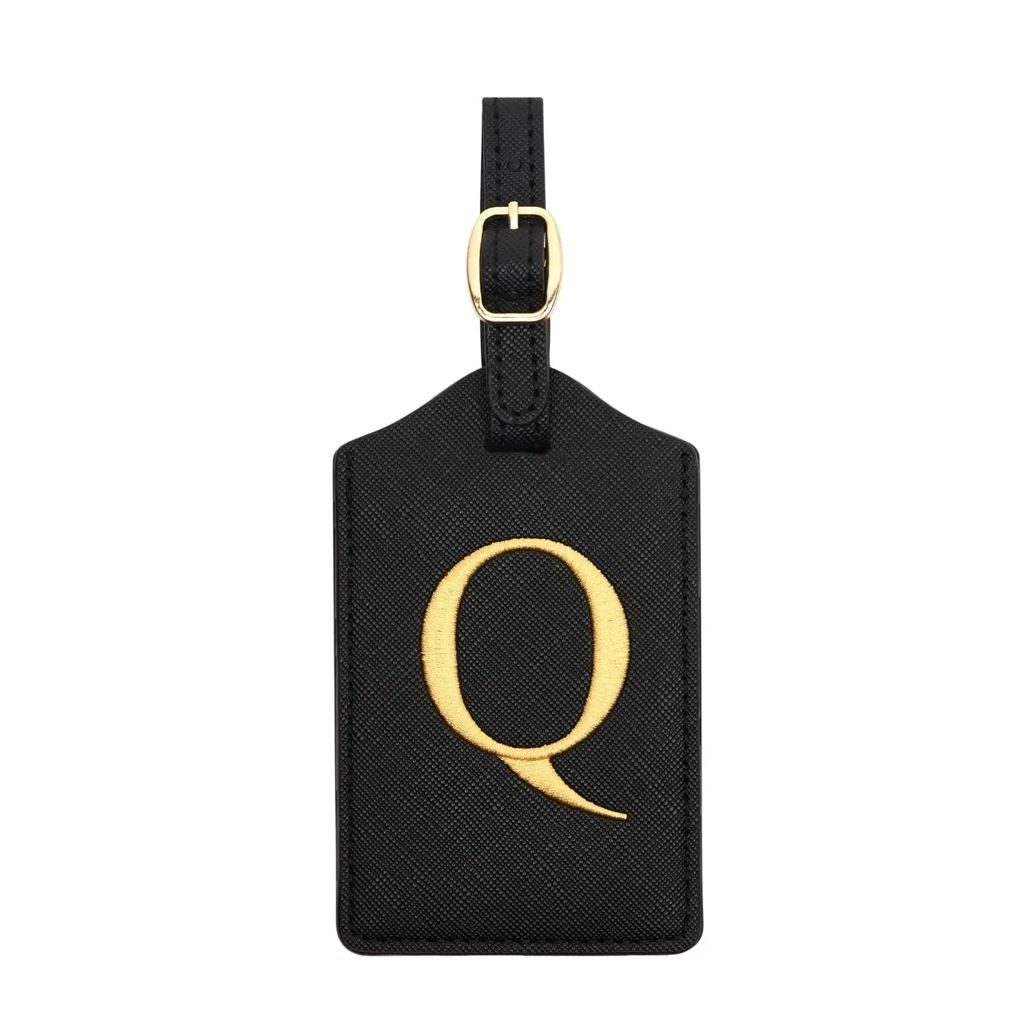 Enhanced PU Leather Luggage Tag with Privacy Cover & Name Card Slot