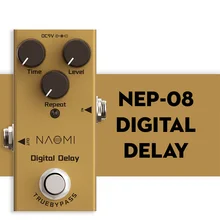 

Electric Guitar Effects Pedal DIGITAL DELAY Mini Single DC 9V NEP-08 Aluminum Alloy Musical Instruments Parts Guitar Accessories