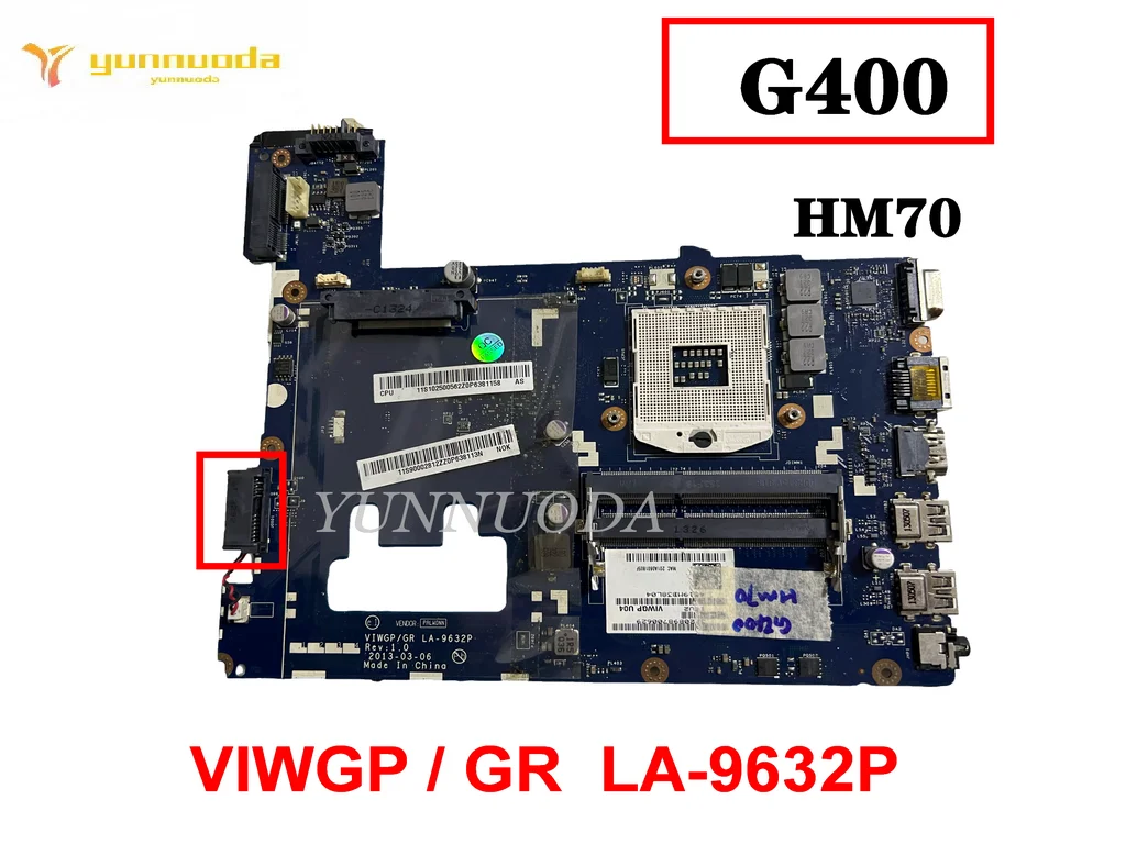 Original para Lenovo G400 Portátil Placa-mãe Hm70 Viwgp gr La-9632p Testado Bom
