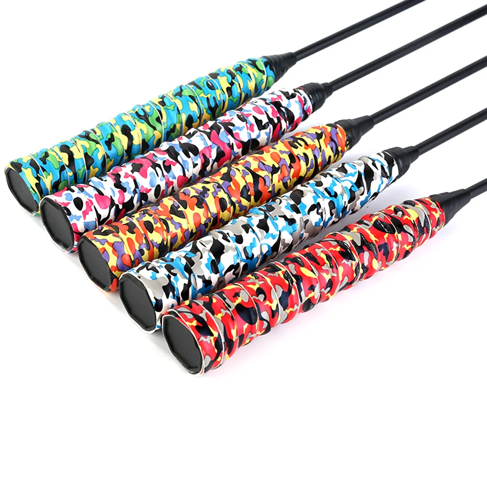두꺼운 테니스 라켓 Sweatbands 비 슬립 천공 벨트 코팅 가죽 낚시대 포장 벨트 Pu 배드민턴 그립 테이프