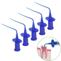 Embout de seringue dentaire jetable en plastique, 20/50 pièces, Irrigation Endo, Canal radiculaire, aiguille d'irrigation, Injection dentaire, recharge de médicaments 1
