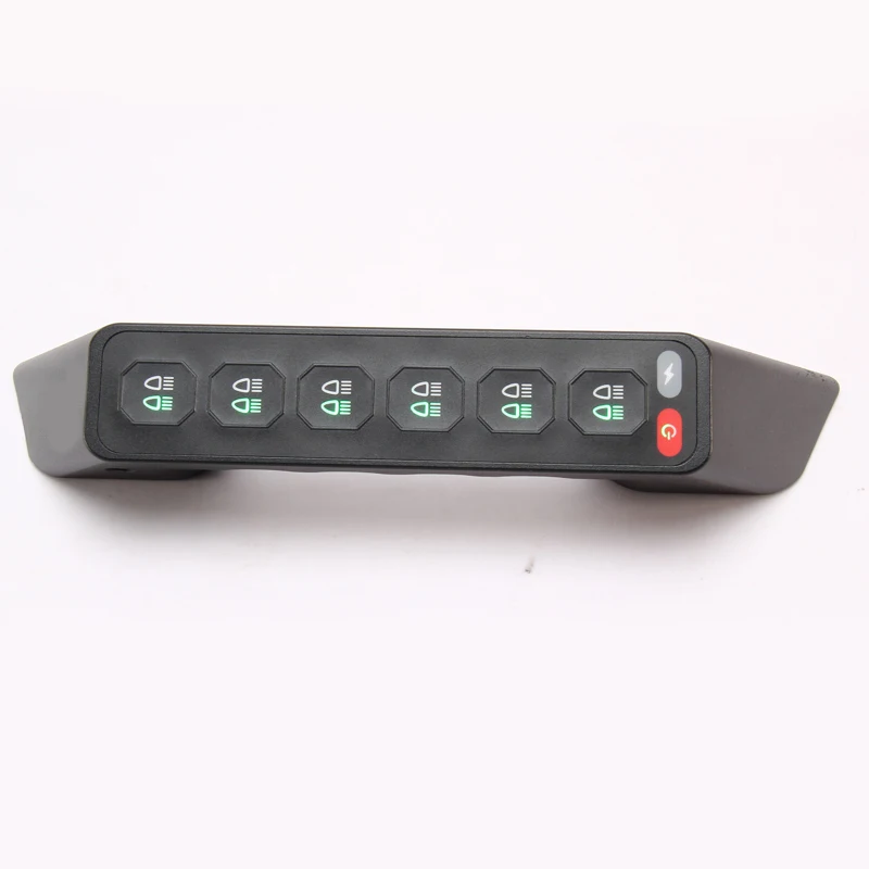 For Haval H9 2024-2026 Car A-pillar 6 Gang Switch Panel LED Spotlight Integrated Remote Control Handle Switch Off-road Modified detail image 5