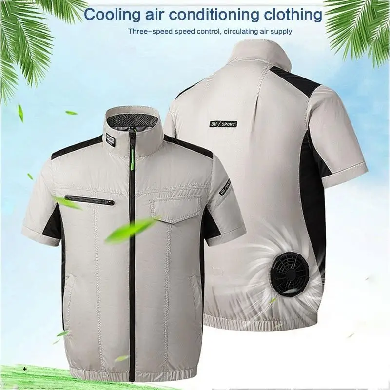39bd Men Klimaanlage für Jacke Kühlung für Jacke Arbeitskleidung Geschenk für Outdoor – Detail 7