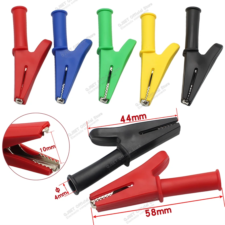 1 Set 30A 50A PVC-Krokodilklemmen-Set mit Stecker, Griff, Testkabel, Sonde, 4mm Buchse, Bananenstecker, Batterieklemmen – Detail 8