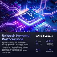 Ordinateur portable CHUWI CoreBook Plus 16 pouces, processeur AMD Ryzen 5 jusqu'à 4,0 GHz, écran FHD, 16 Go de RAM, SSD 512 Go, boîtier métallique, avec refroidisseur 3