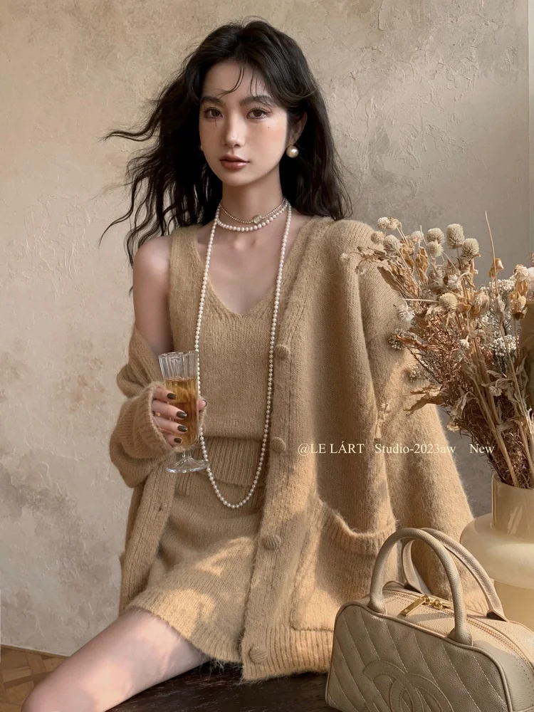 Lelart ܿ    ѿ V-neck   㸮 ý ĿƮ, 3 ǽ Ʈ