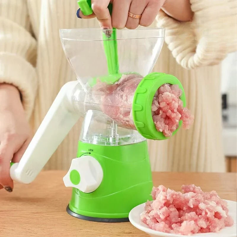 Meat Grinder Manual Processors Food Mincer Kitchen Machine Sausage Maker Stuffer Vegetable Chopper Blender Household Enema Tool