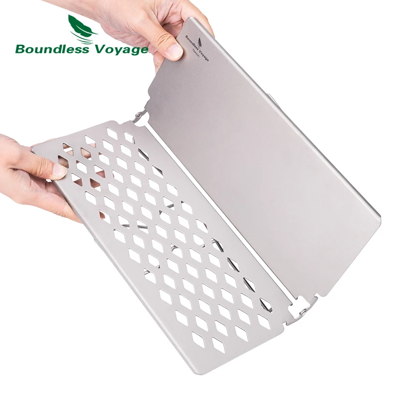 Boundless Voyage Titanium Folding Camping Table with Legs Outdoor Tableware for Camping Picnic Hiking Outdoor Equipment