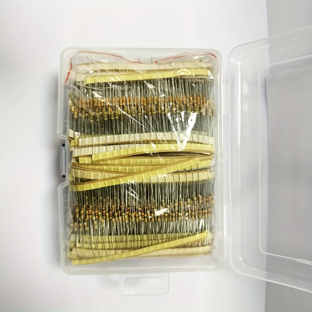 3120pcs 156 값 1 -10M 옴 1/4W 5% 탄소 필름 저항기 분류 키트 전자 부품