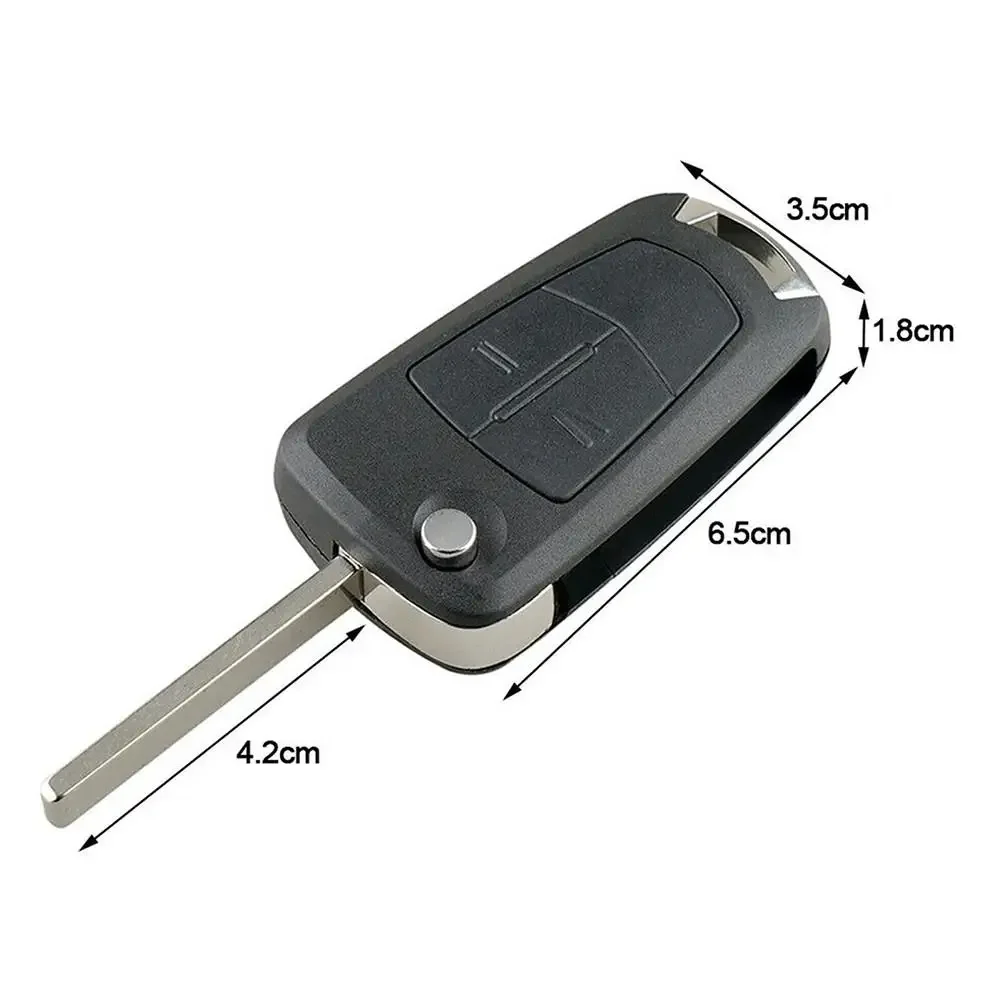 2 Button Remote Flip Key Fob Case 2 Keys Shell Case Accessories for Opel Corsa D Zafira B Astra H Tigra Vehicles