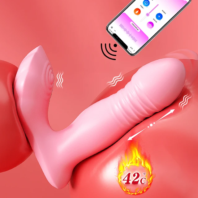 Telescopic Bluetooth Vibrator for Women Wearable Panties Dildo G Spot  Stimulator Vaginal Massager Heating Porn Sex Toy for Women - AliExpress